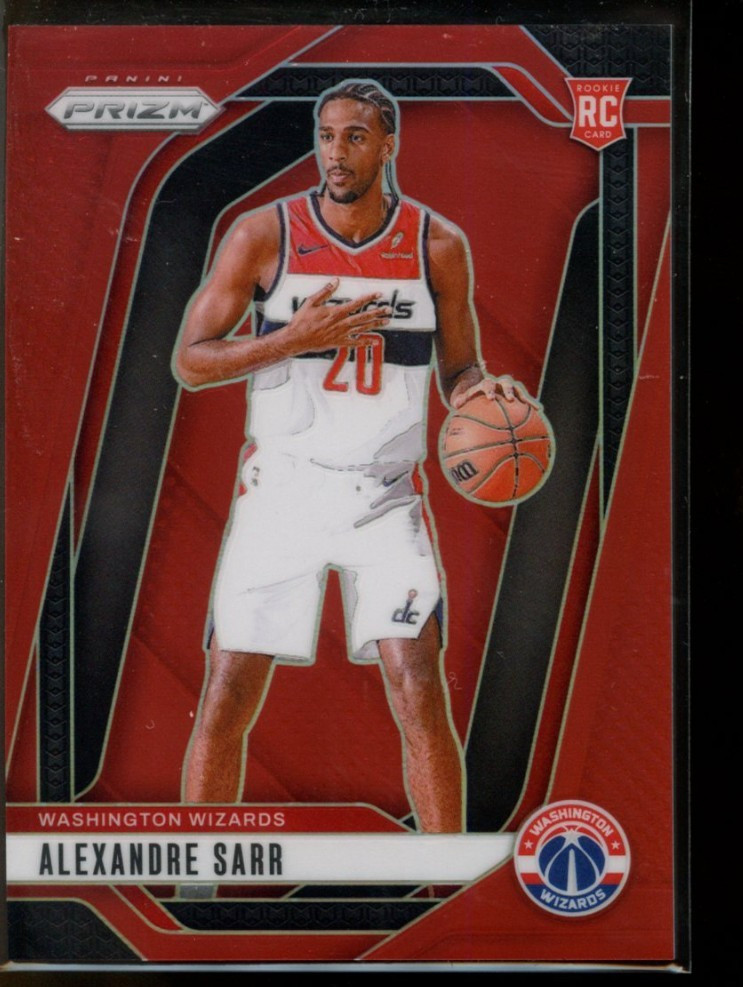 2024-25 Panini Prizm Alexandre Sarr Rookie Red Prizm #/299 Wizards RC #264