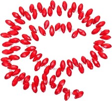 Teardrop Crystal Beads, 180-190Pcs Glass Beads for Jewelry Making, Red