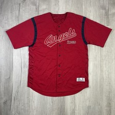 Vintage Dynasty MLB Anaheim Angels Men's Baseball Jersey Size XL Red Baseball RB