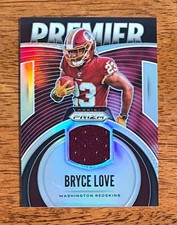 Bryce Love 2019 Prizm Premier Jerseys Rookie Prizms Redskins