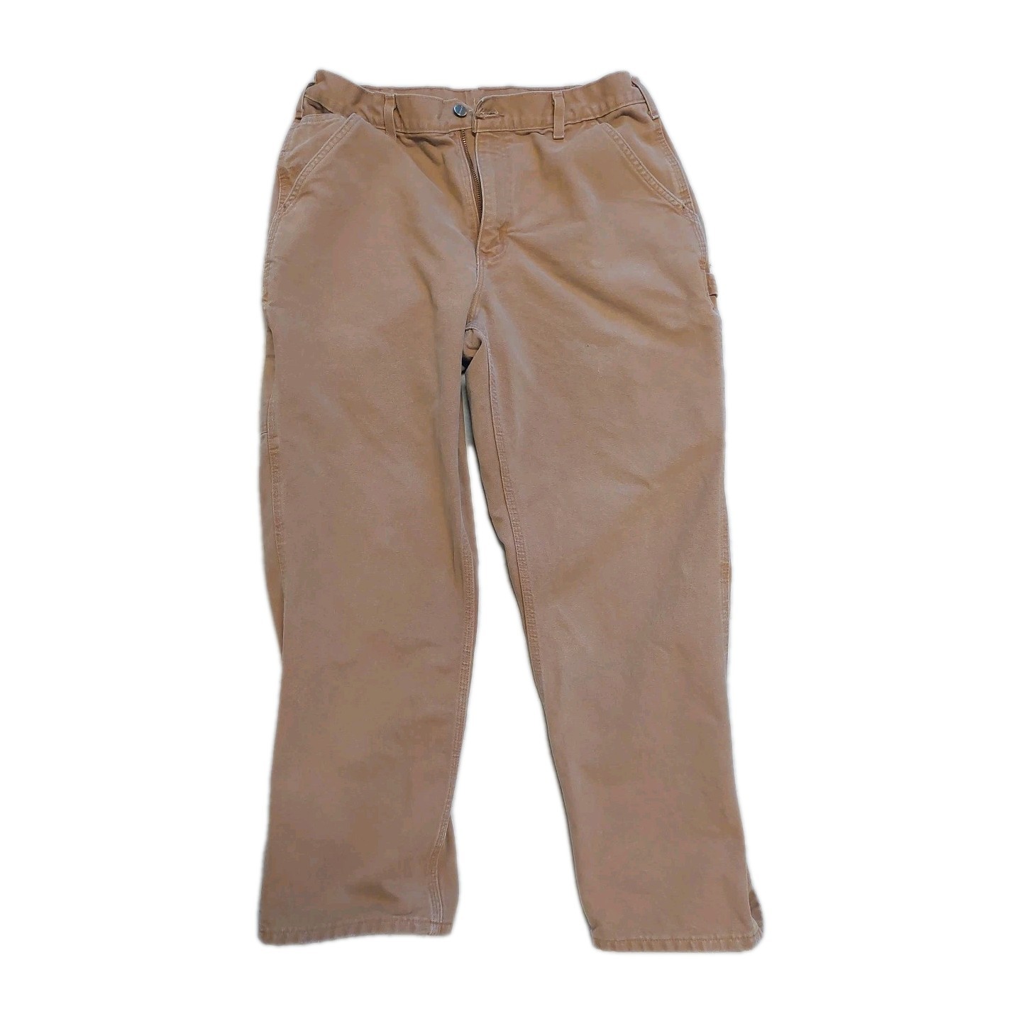 Carhartt B11-BRN Men 35x30 Canvas Carpenter Pants