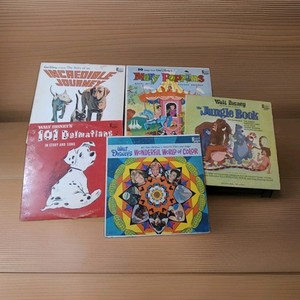 Vintage Walt Disney Children's Story And Song Record Collection