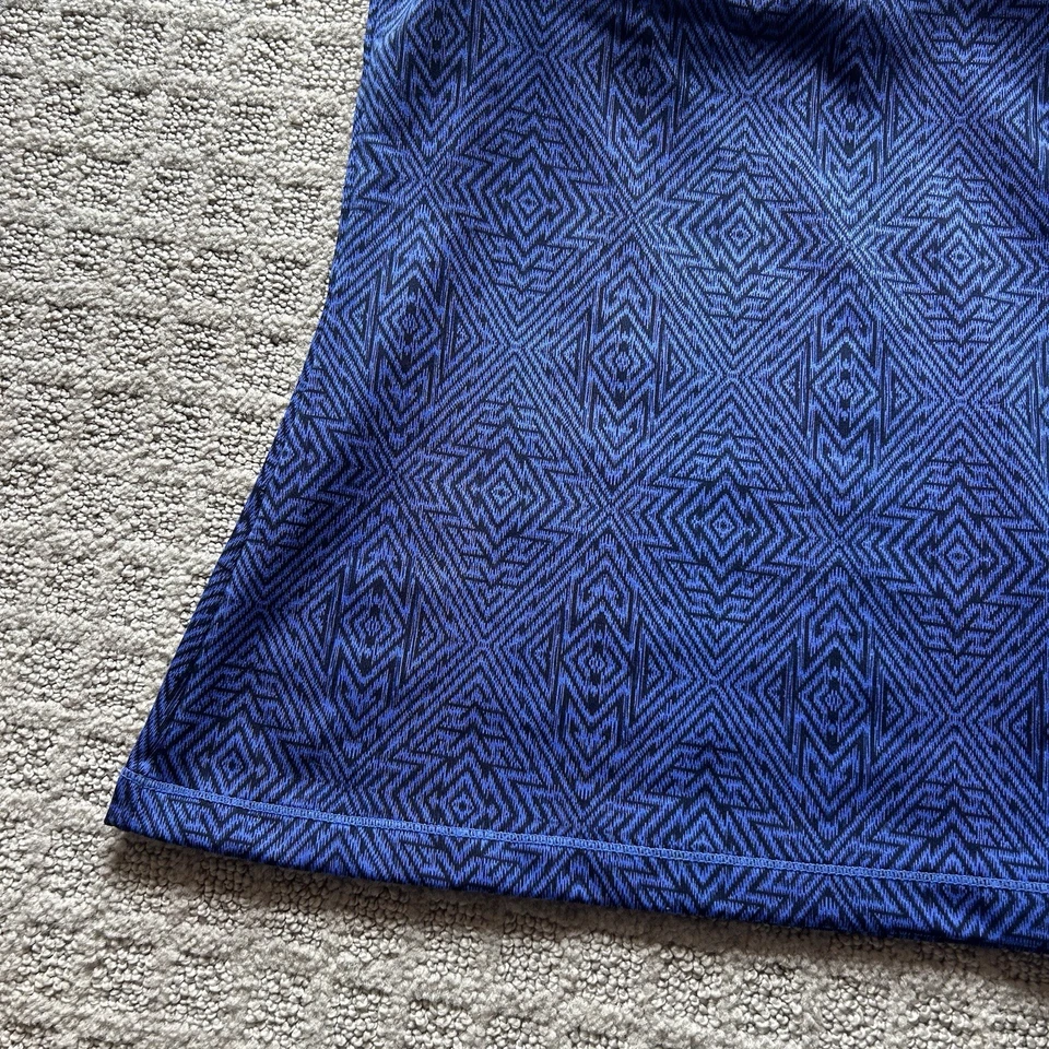 Camisa de treino EMS Eastern Mountain Sports feminina XS esporte azul preta traseira de corrida - Imagem 2 de 4