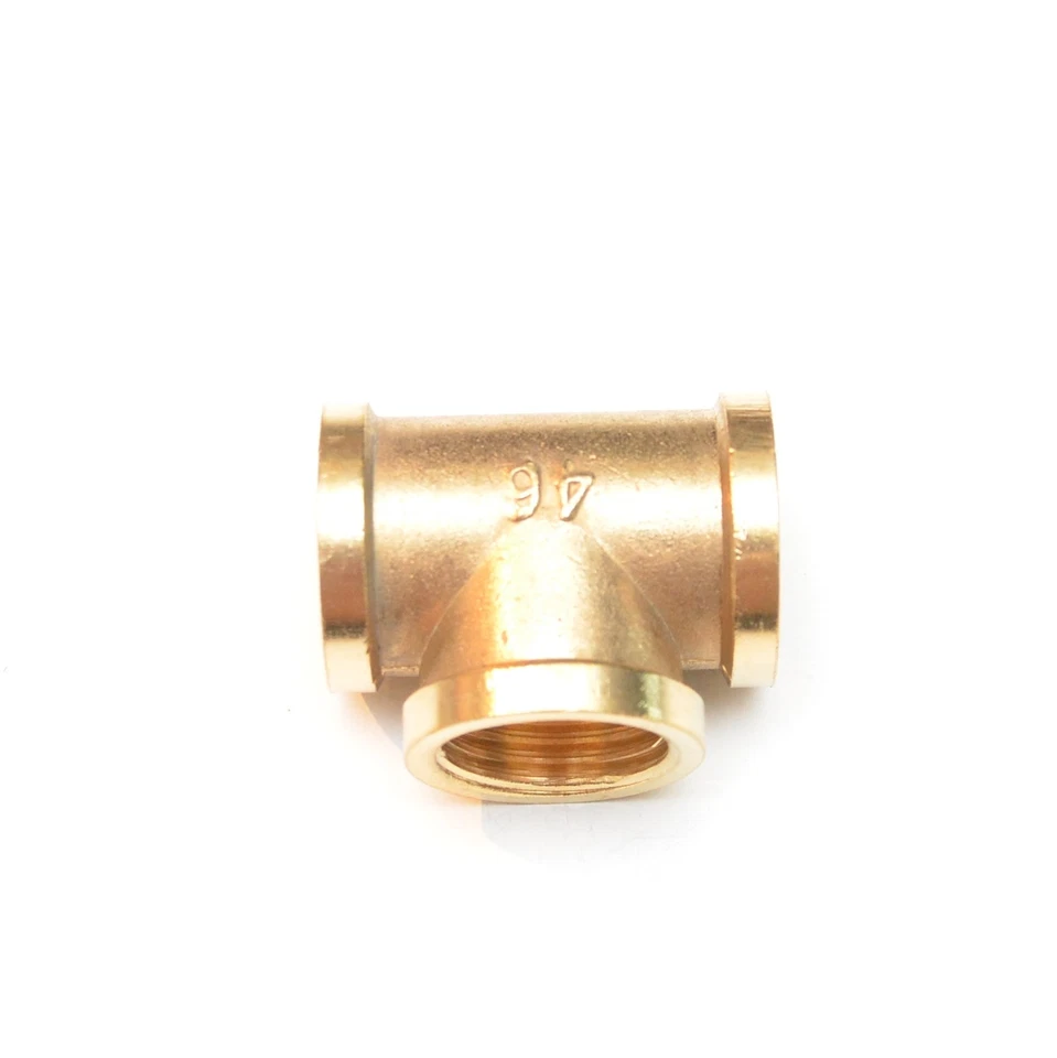 3/4 BSP Female Tee British Pipe Brass Fitting Fuel Air Water Oil Gas FasParts - Image 3 of 4