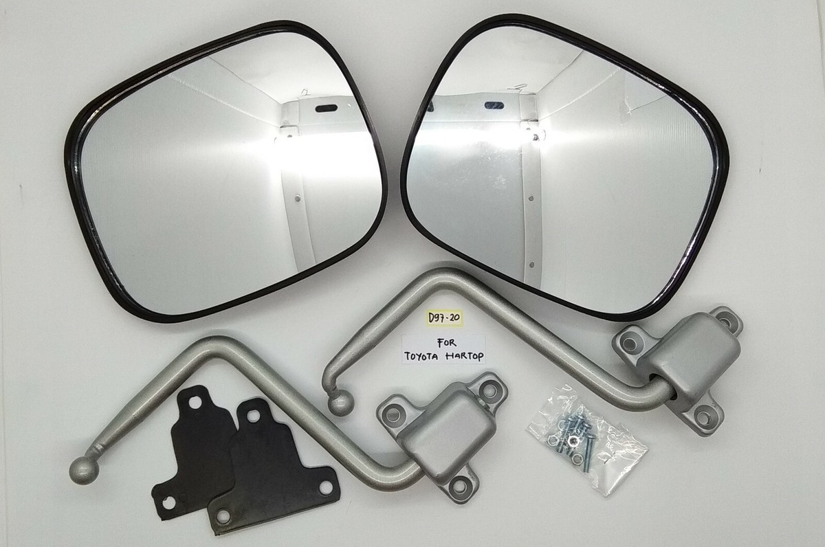 Toyota Landcruiser FJ40 FJ45 BJ40 76-84 Side Mirror Set Pair New