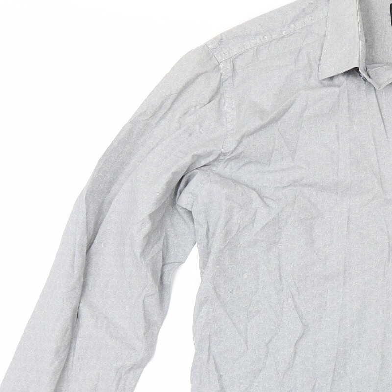 HIJKLM Mens Blue Cotton blend Size 16 Collared Buckle image 8