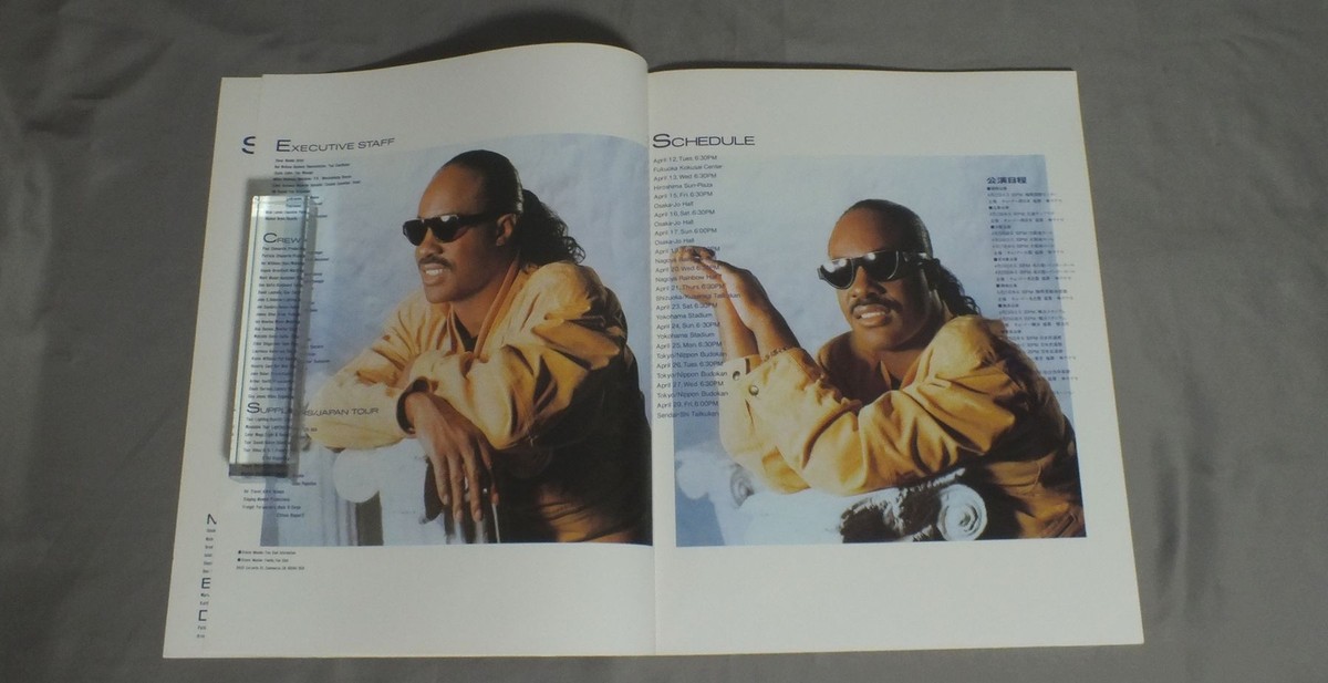 【激レア】Stevie Wonder 来日公演 Backstage Pass STEVIE WONDER/ JAPAN TOUR `88 PROGRAM | eBay