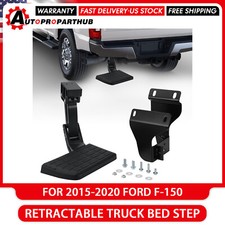 Retractable Truck Bed Step For 2015-2020 Ford F-150 75312-01a Rear Bumper Step Retractable Truck Bed Step For 2015-2020 Ford F-150 75312-01a Rear Bumper Step