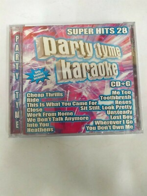 Party Tyme Karaoke: Super Hits, Vol. 28 by Karaoke (CD, 2016, Sybersound)