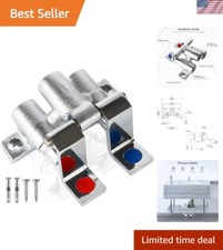 Brass Double Pedal Valve, Dual Foot Pedal Control for Sink Pedal Faucet Dual ...