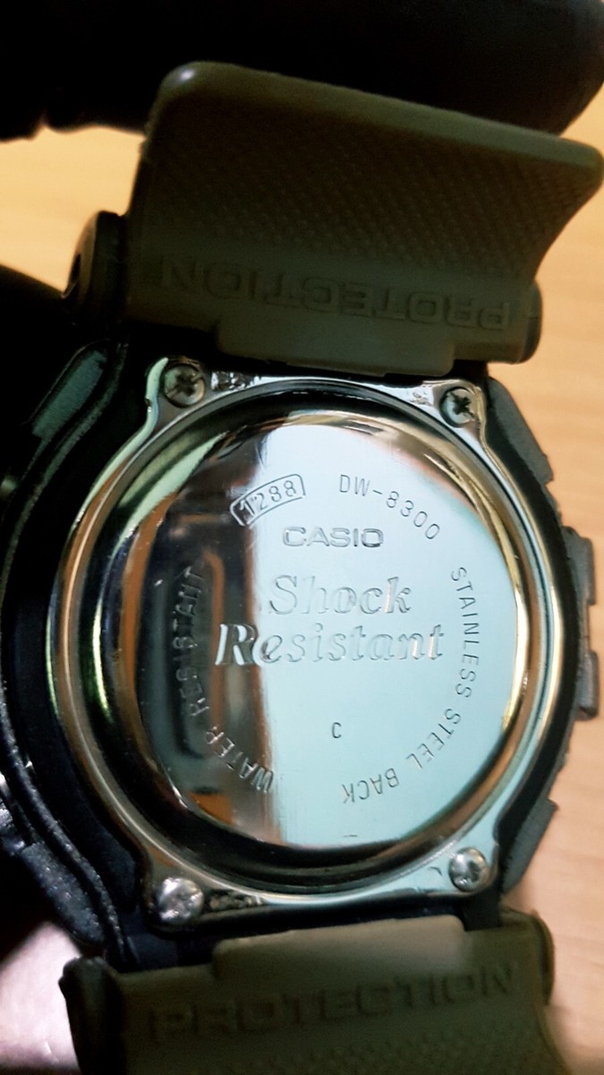 G-Shock DW-8300 Gundam Metallic Silver Gray Polished Steel Band