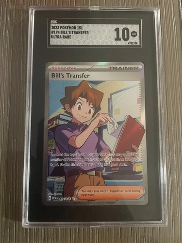 Bill's Transfer graded SGC 10 for sale on eBay