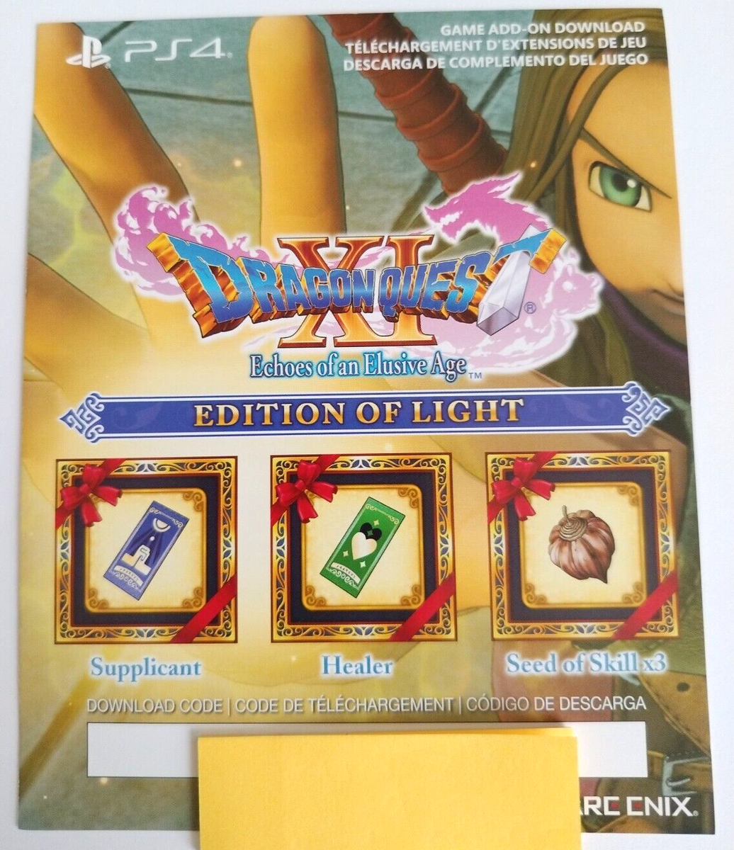 Dragon Quest XI Echoes of an Elusive Age Bonus DLC for PS4