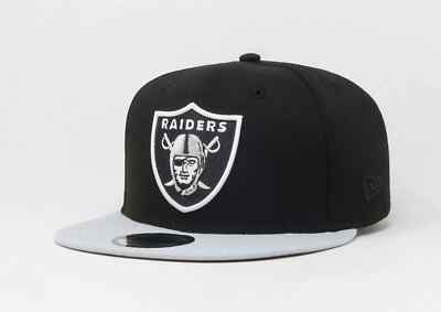 New Era Authentic Las Vegas Raiders Black/Grey 9Fifty Snapback Adjustable Hat