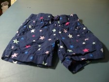 WONDER NTAION SIZE 6-6X SHORTS PULL ON NAVY BLUE WITH STARS AND POCKETS GIRLS