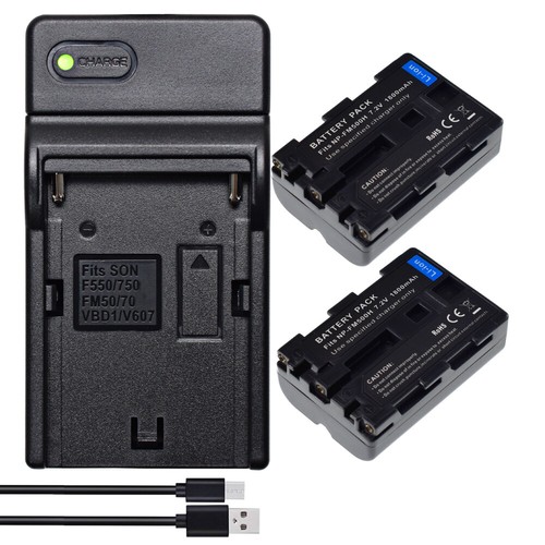 NP-FM500H Camera Battery or Charger For Sony DSLR A100 A200 A300 Alpha A900 A58 - Picture 7 of 48