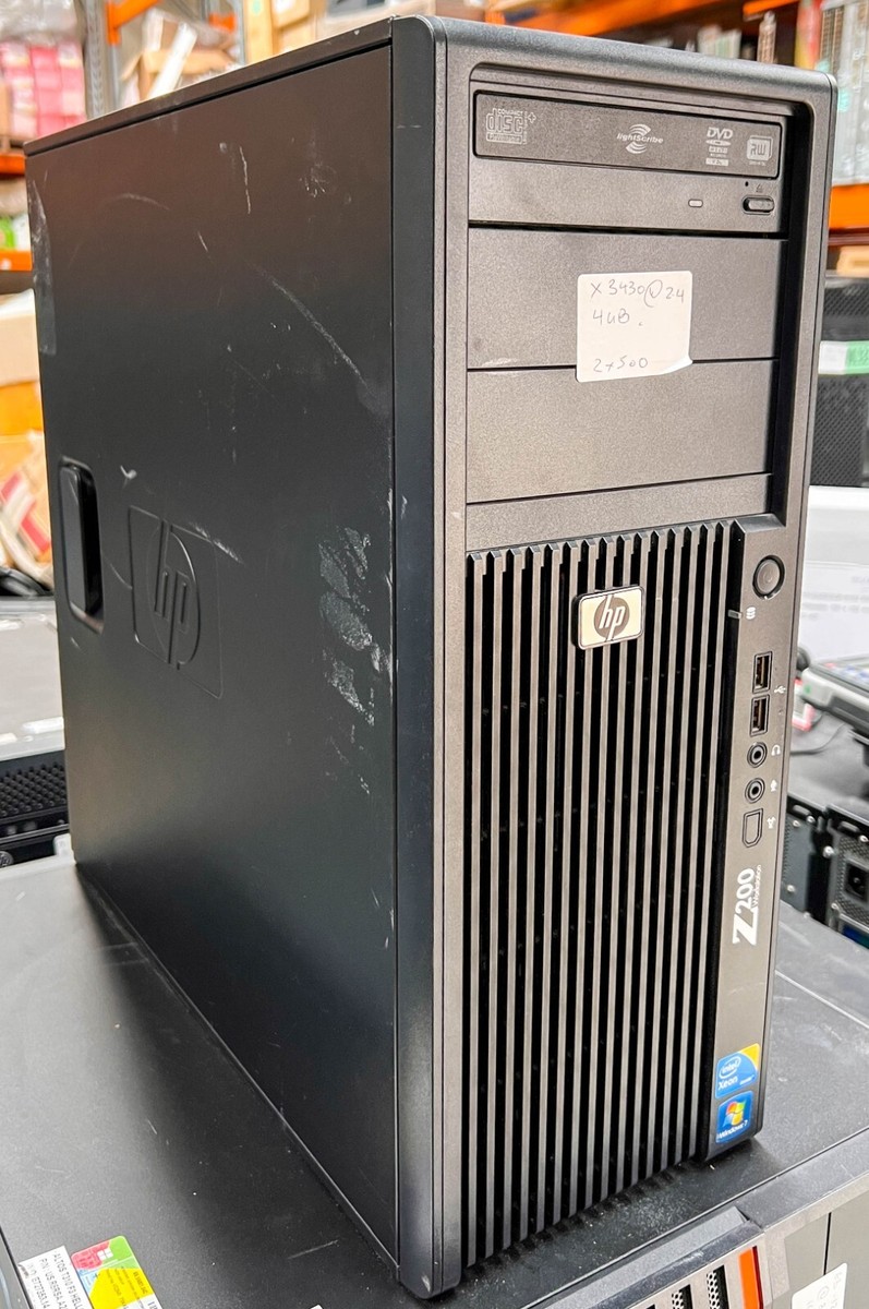 HP Z200 WorkStation Intel Xeon X3430 @2.4GHz 4GB 2x 500GB with