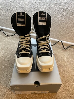 Converse Chuck 70 High TURBODRK x Rick Owens Black 2021. Size US7