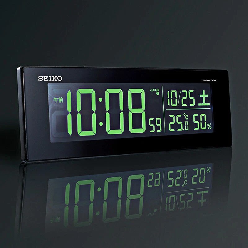 Seiko DL305K Reloj Digital Radio Alarma Tipo CA Color LCD Serie C3 Negro Japón Foto 4 de 4