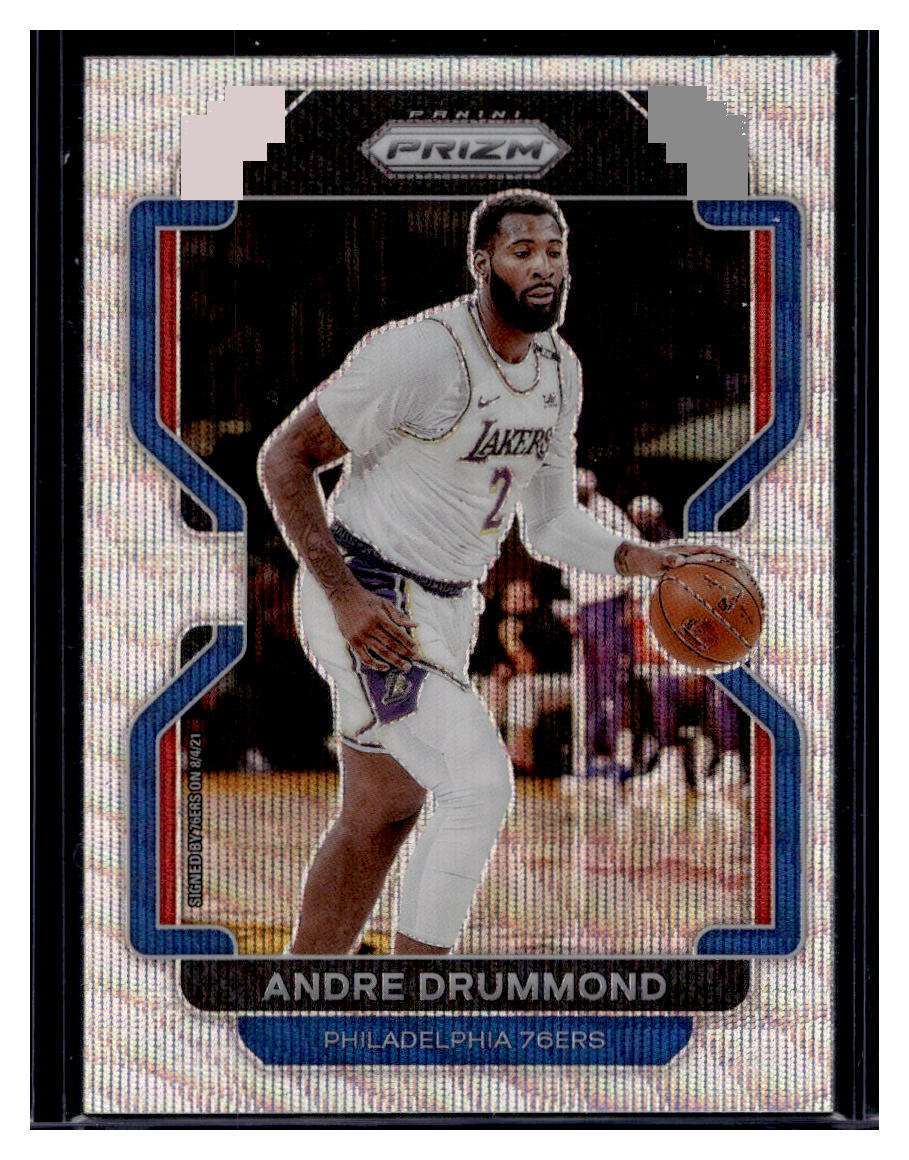 2021-22 Panini Prizm Silver Wave Prizm #5 Andre Drummond Card (Qty)