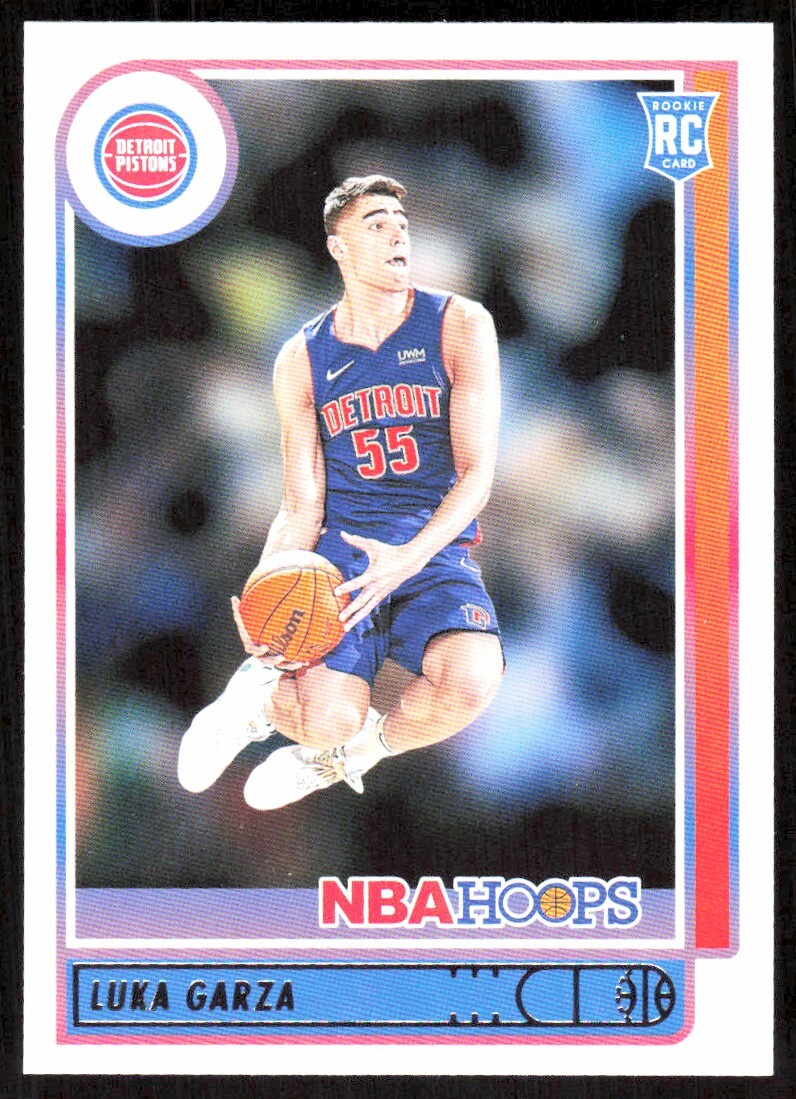 2021-22 3787A NBA Hoops Luka Garza Rookie Detroit Pistons #250