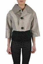 Dsquared2 Womens Silver Sparkling Silk Bolero...