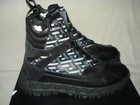 100% AUTHENTIC NEW MEN VERSACE GREGA PRINT MIX BLACK LEATHER BOOTS EU 45/ US 12 — photo 6
