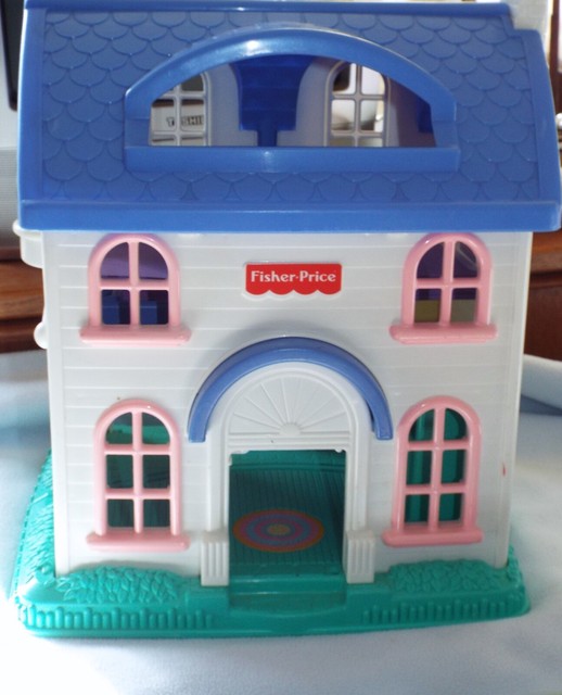Vintage 1996 Fisher Price Folding Doll House Dollhouse 2511 DAYCARE Pre