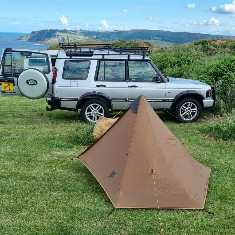 Camping Tent 1 Person Lightweight Hiking Family Pyramid Waterproof with Bag
