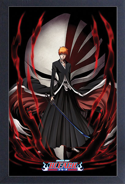 BLEACH ICHIGO POWERUP 13x19 FRAMED GELCOAT POSTER ANIME SERIES