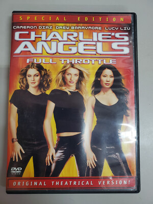 Charlies Angels Full Throttle Special Edition DVD Lucy Liu Used