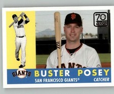 2021 Topps Series 1 BUSTER POSEY 70 Years of Topps Baseball 1960 Giants #70YT-10