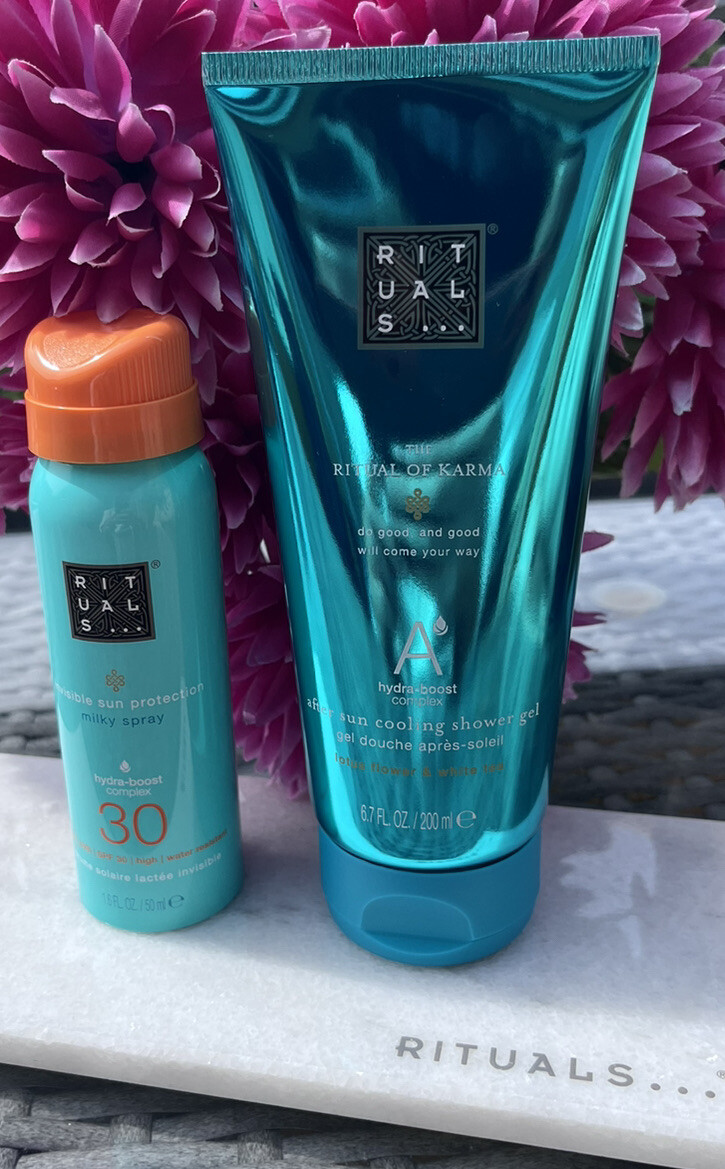 Ritual of Karma After Sun Cooling Shower Gel & invisible Sun Protection