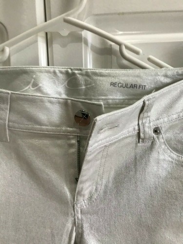 NEW Inc Jeans Size 0 Sparkly Silver with Xhilaration Sweater Shirt Size 14/16 - Picture 9 of 11