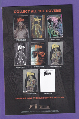 Universal Monsters The Mummy #1 Variante Simmonds 1:50 ¡Escaneos reales! - Imagen 2 de 3