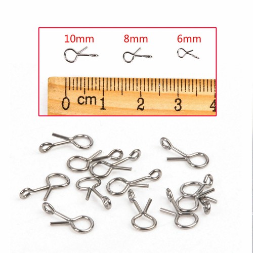 50Pcs Fishing Snap Hook Quick Change for Flies Hooks Lures Fly Fishing Tools - Picture 3 of 7