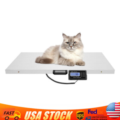 660LBS Large Digital Pet Scale Animal Veterinary Weight Dog Cat Pet Floor Scale.