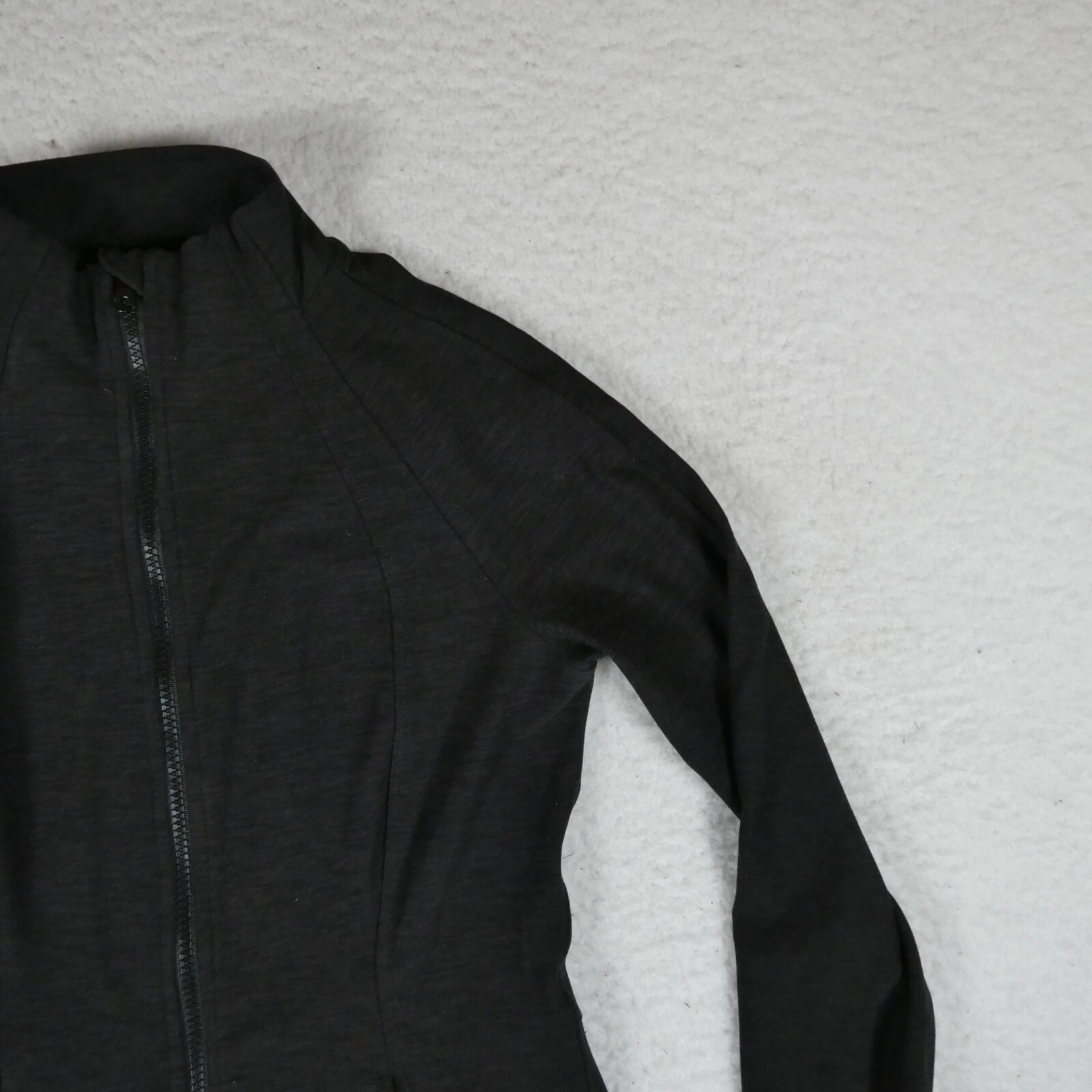 yogalicious lux full zip long sleeve poly spandex sweater