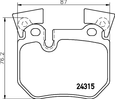 Rear BREMBO P 06 059 Brake Pad Set, disc brake for BMW