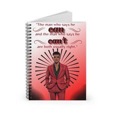 Spiral Notebook - Ruled Line-THE MAN WHO SAYS HE CAN