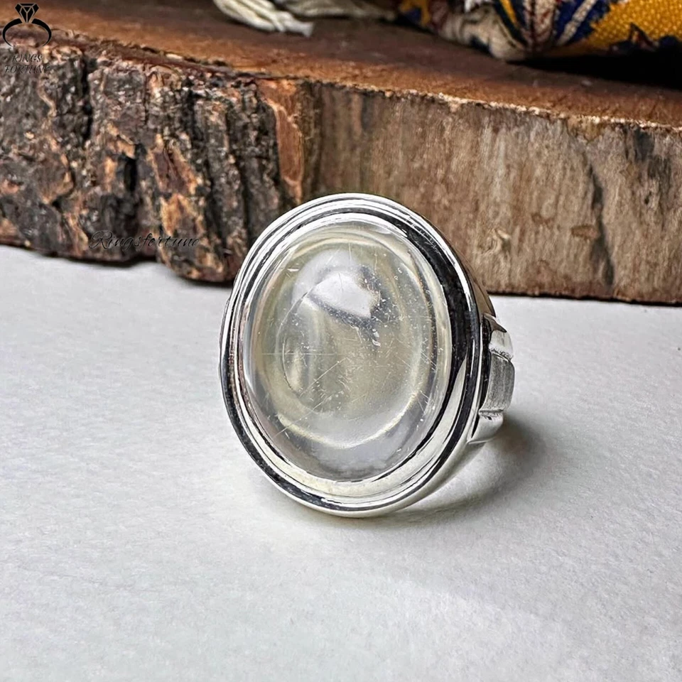 正品 Dur Al Najaf 石戒指 Dur e Najaf 戒指 什叶派戒指 石英 Najaf 石 — 第 3/3 张图片