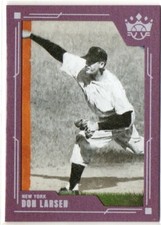 Don Larsen 2022 Diamond Kings Plum Framed Parallel Card #16