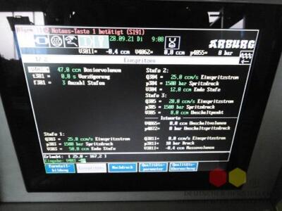 Monitor SN. 199481 EIZO Type FDC1080/S/011000, Arburg Dialogica