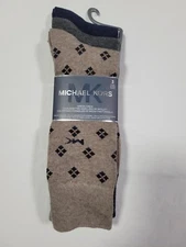 Michael KOrs  Men's -Dress Socks 3 Pair Dress Multi -Color  Socks  SZ- 7-12
