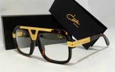 Cazal Sunglasses Tortoise & Gold Frame Clear Lens Men's Women's Eyewear