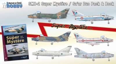 MW22 SPECIAL HOBBY SH72417 SMB-2 SUPER MYSTERE DUO PACK & BOOK FLUGZEUG 1/72