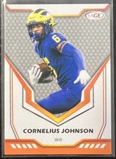 2024 Sage Football Silver Cornelius Johnson #178 Los Angeles Chargers