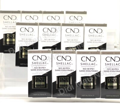CND Shellac No-Wipe+ Top Coat  .42 fl oz -12 Pack