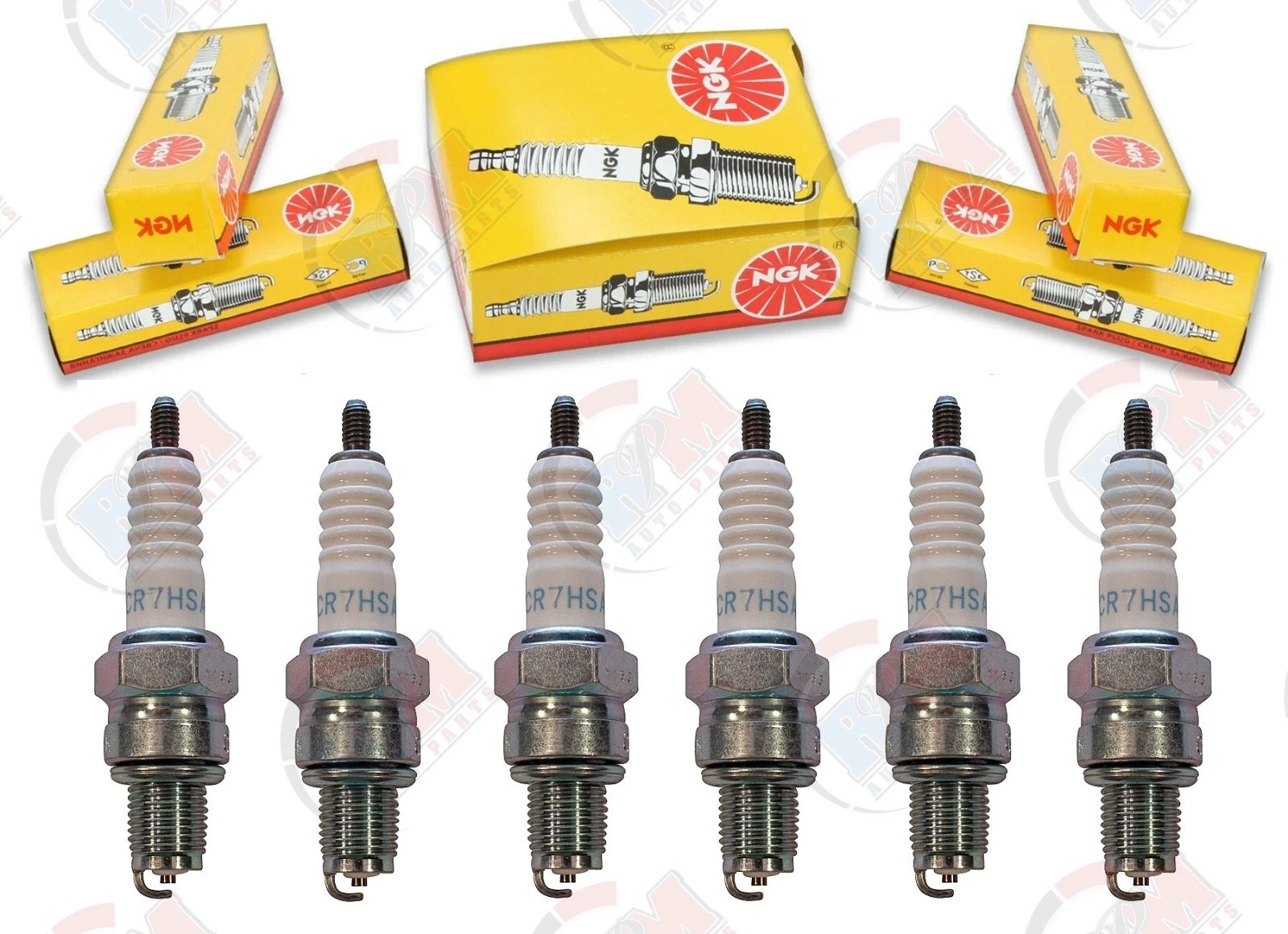 Set of 6 - NGK 4549 STANDARD Spark Plug CR7HSA for A7RC PRZ9HC A7RTC A7TC