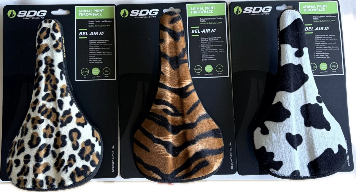 SDG BEL-AIR V3 - Animal Throwback Bike Bicycle Saddle - Cow
